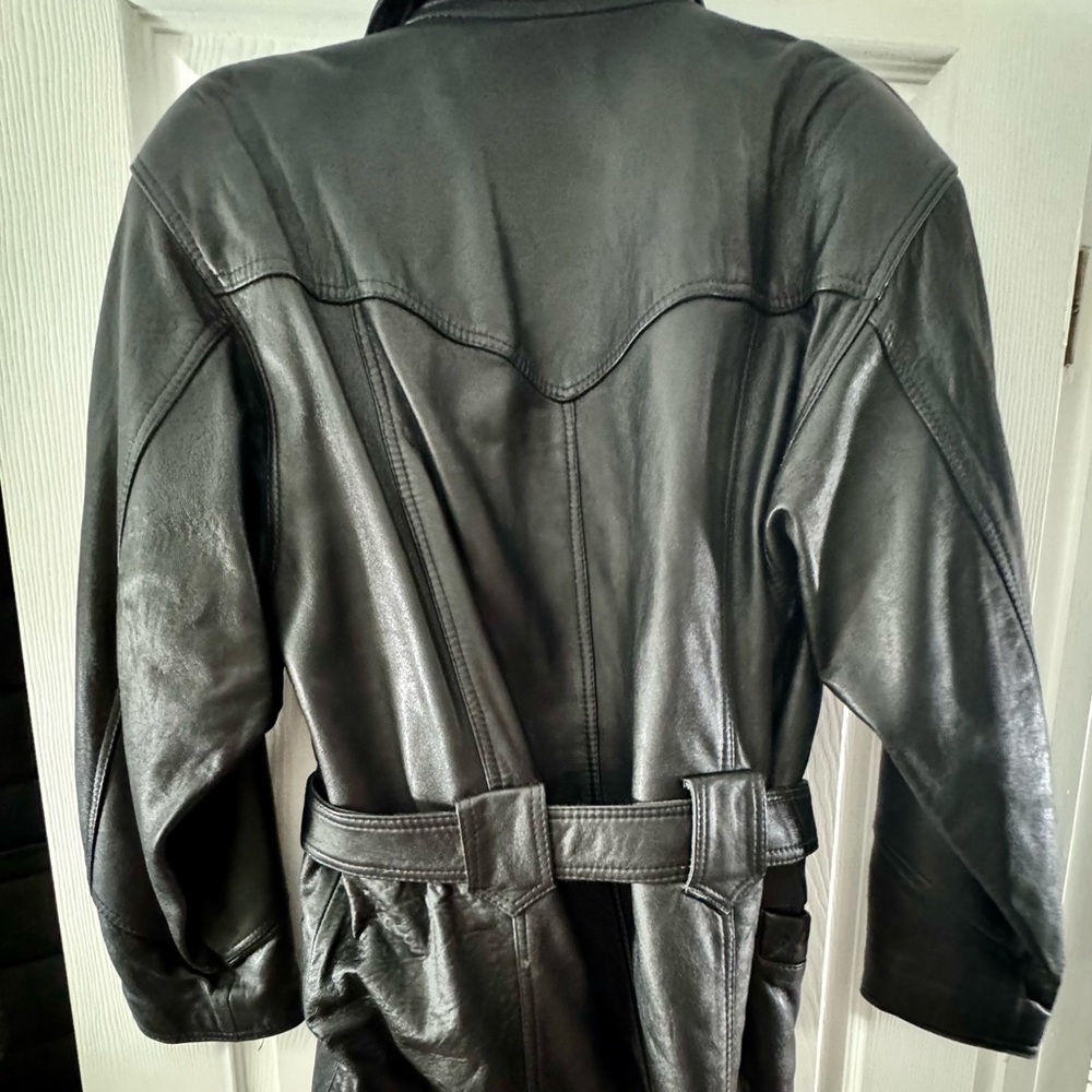 Vintage leather moto style jacket - Picture 2 of 4